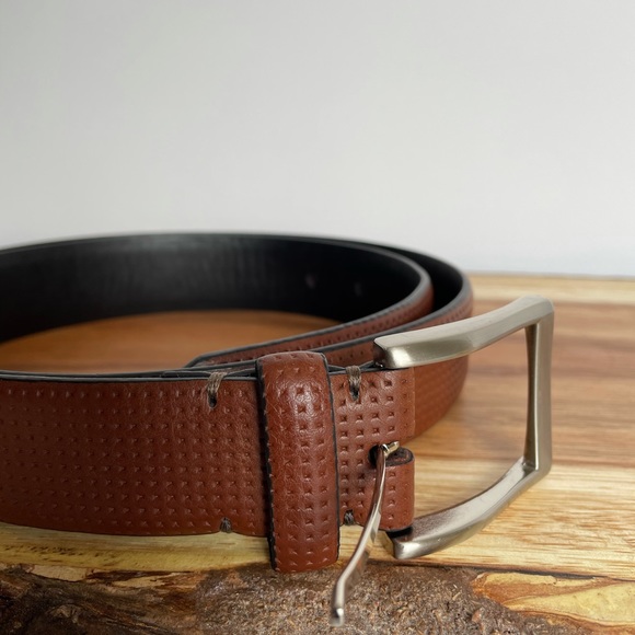 Brown leather belt main image 5